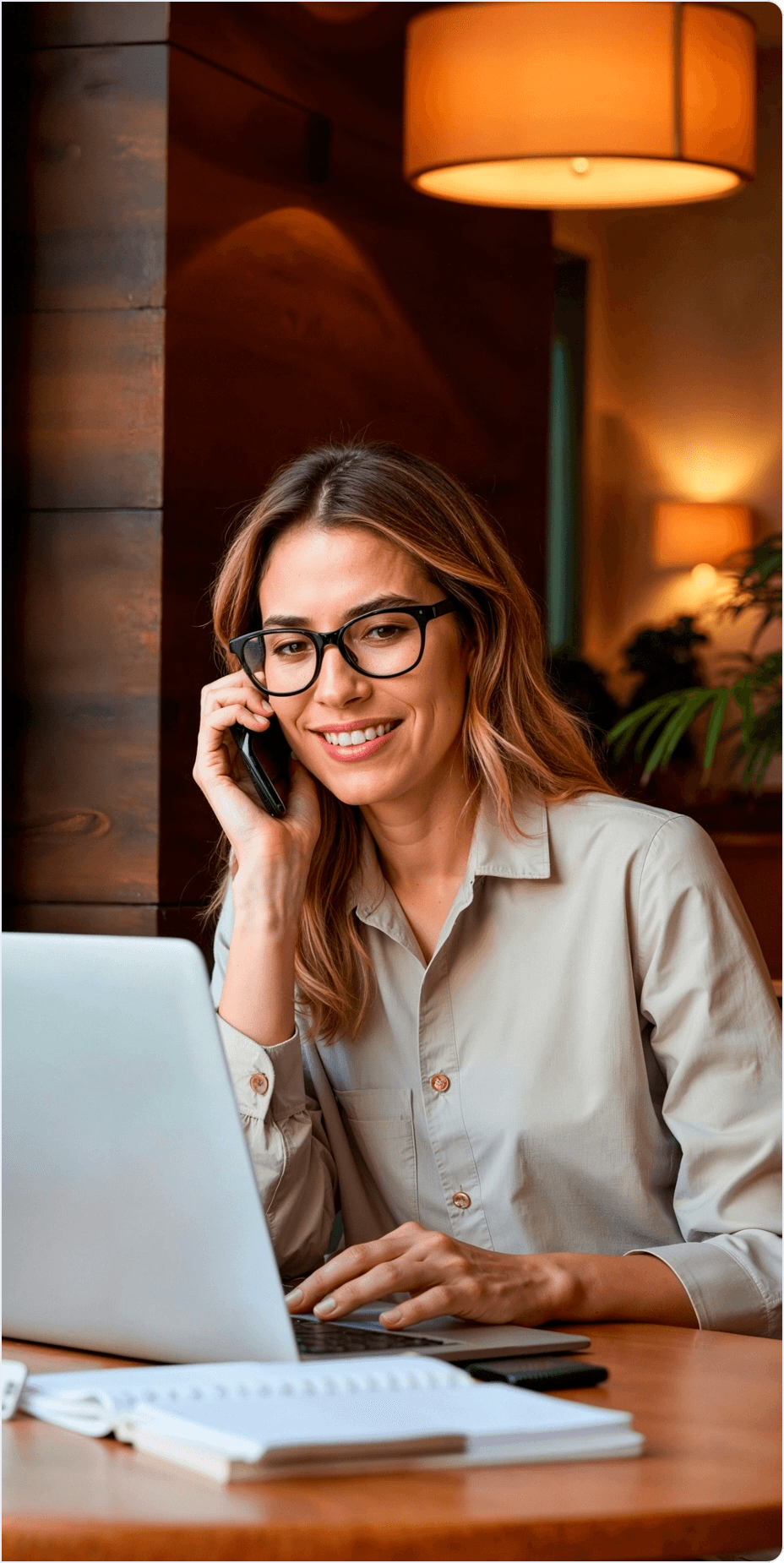 Restaurant professional ready to help